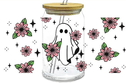 Ghost Pink Flowers