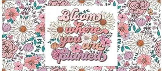 Bloom where are you are planted.